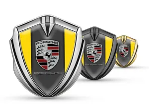 Porsche 3d Emblema Insignia Estilo Max Robusto 3D Metal
